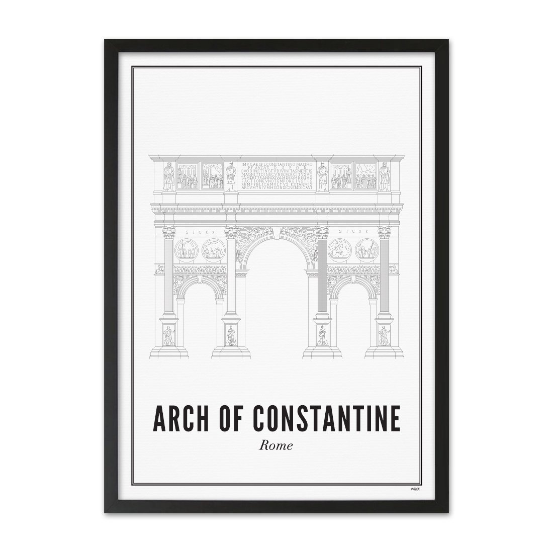 Poster von Rom - Arch of Constantine | WIJCK.